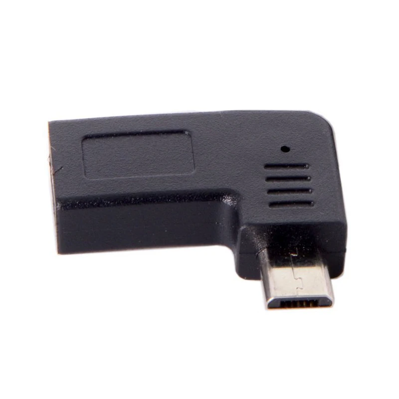 ABGN горячий USB C Type женский микро 2 0 5Pin Мужской адаптер данных 90 градусов левый и