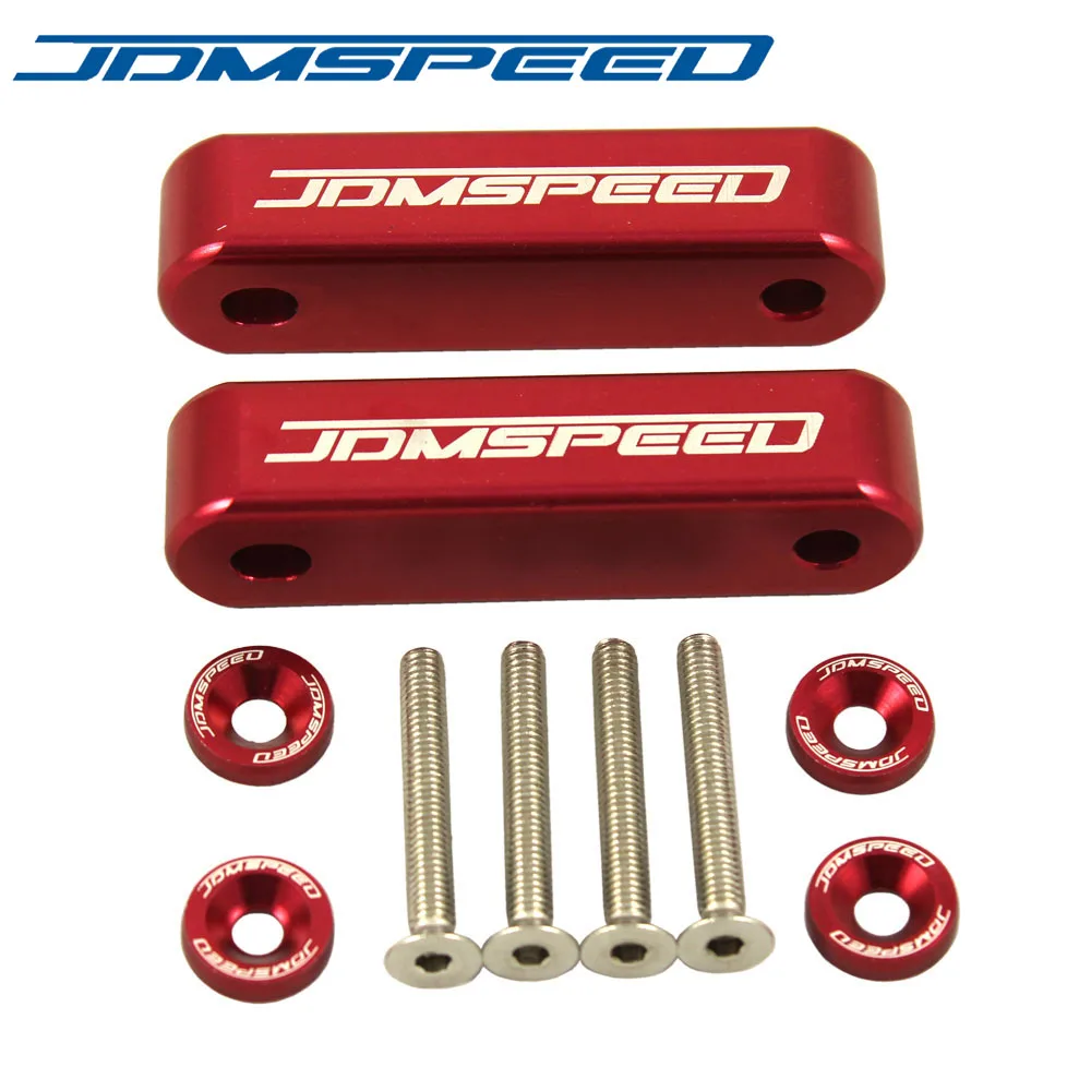 Набор красных распорных стоек JDMSPEED для 90-01 Acura Integra 88-00 Honda Civic CRX | Автомобили и