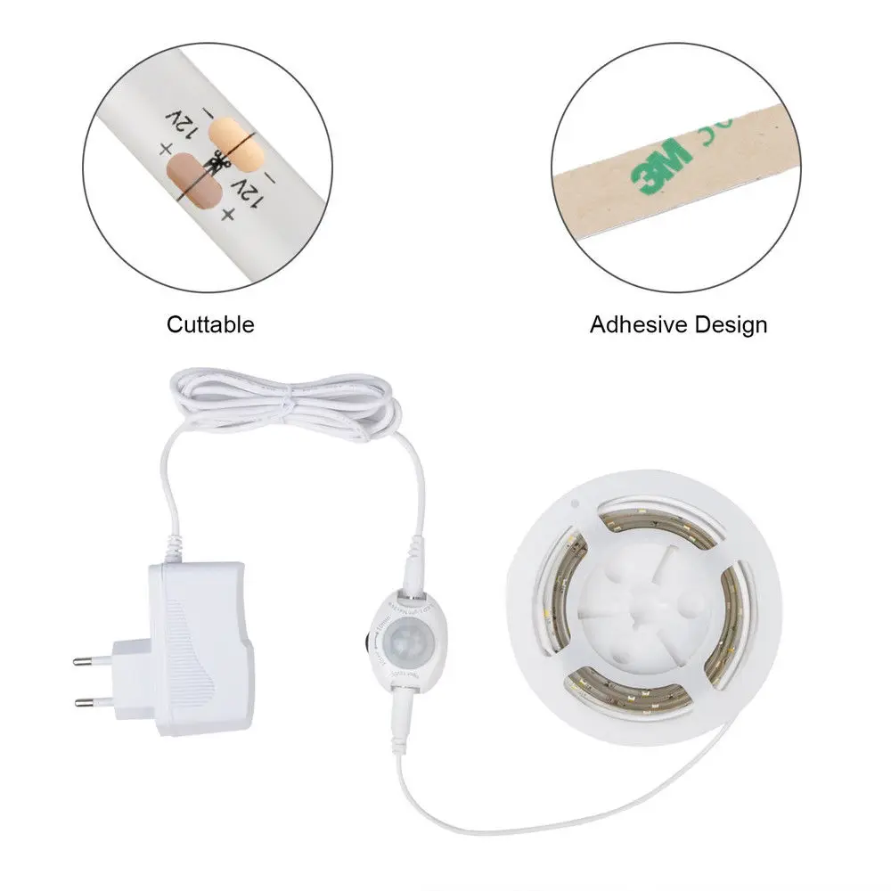 Беспроводной PIR датчик движения для включения ночного освещения 5 м Светодиодная