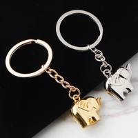 500pcslot wedding favors baby showers gifts party souvenirs metal elephant keychain keyring for guest lx1689