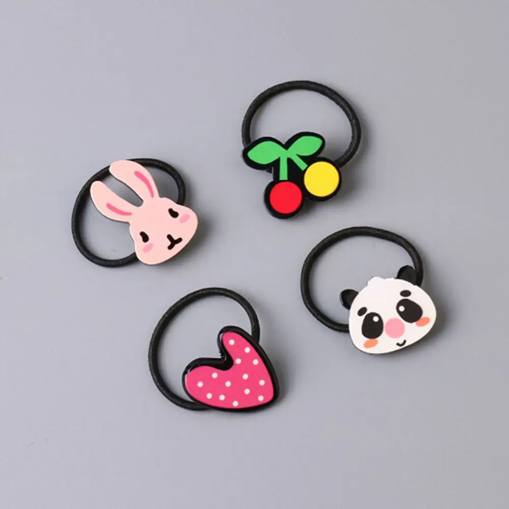 Акриловые животные кролик Hairband Дети Сердце шаблон волос аксессуары для Плетения КОС девушки подарок мини эластичные резинки для волос Инструменты для укладки