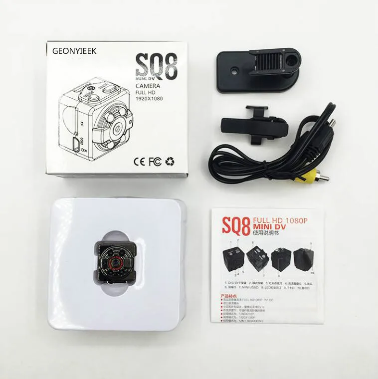 SQ11 мини видеорегистратор HD 1080P с ночным видением Автомобильный инфракрасный