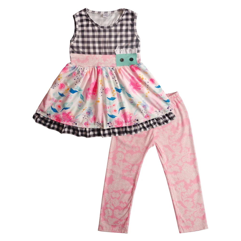 2019 г. Новая летняя одежда Бутик для малышей детский топ с рукавами-рюшами