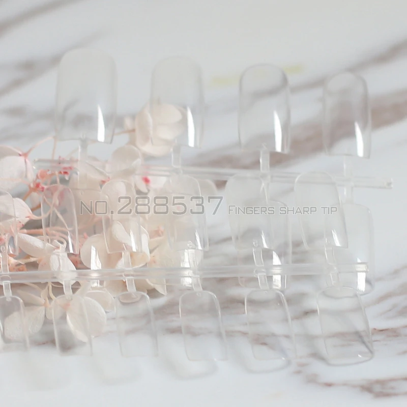 2017 Новинка Супер длинная прозрачная Квадратная Головка конфетного цвета полная