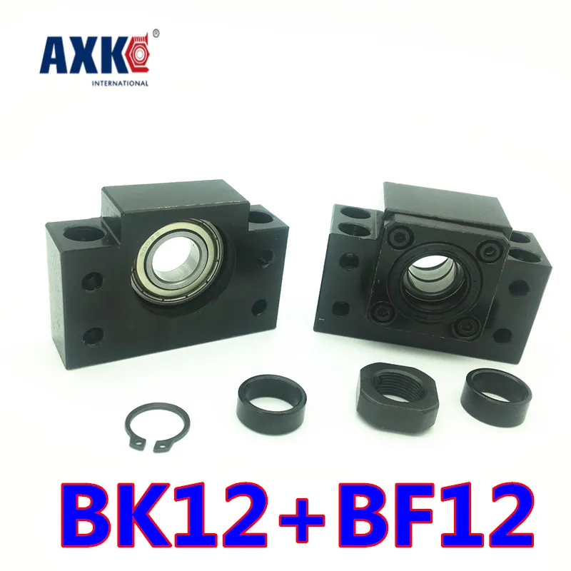 

Axk 2021 Bk12 Bf12 Set : 3 Pc Of Bk12 And 3 Pc Bf12 For End Support For Sfu1605 Ball Screw Support Cnc Xyz