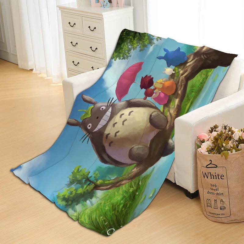 Одеяло в стиле аниме Мой сосед Тоторо коврик для сна полотенце ванны путешествий