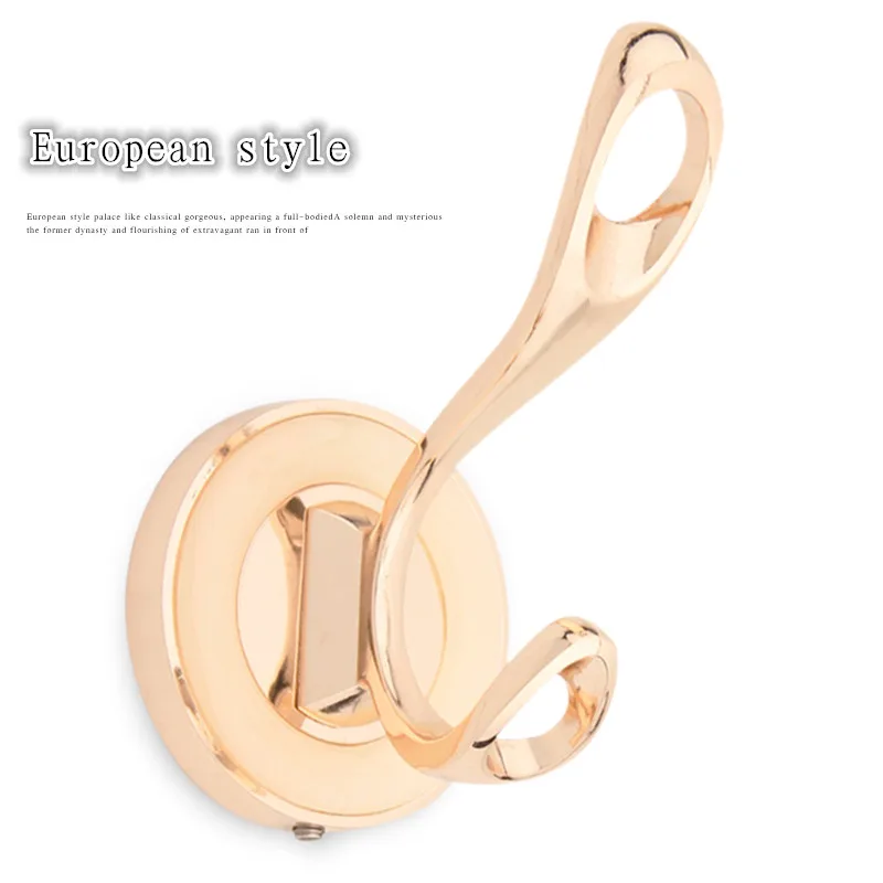 Крючок для ванной комнаты настенное крепление один винт цинковый сплав