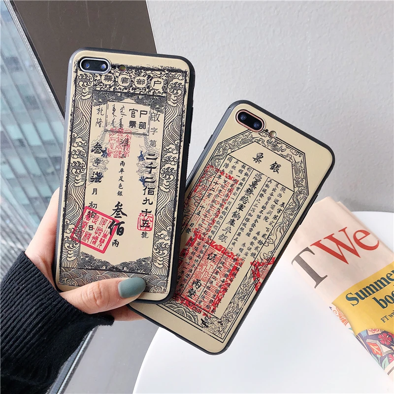 3D тисненый рисунок, Древний китайский бумажный чехол для телефона для iPhone X XS Max XR 8 7 6 6s Plus, мягкий силиконовый чехол из ТПУ