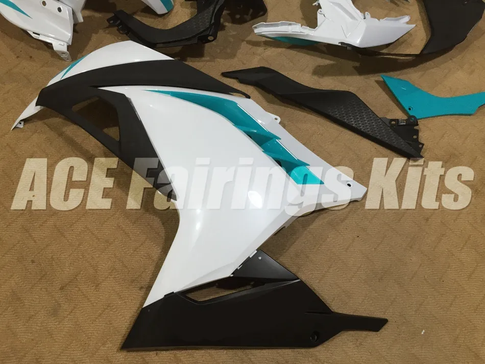 New Injection Mold Abs bike Fairings Kit Fit for kawasaki EX300 2013 2014 2015 Ninja300 13 14 15 EX 300 Bodywork sky blue white |