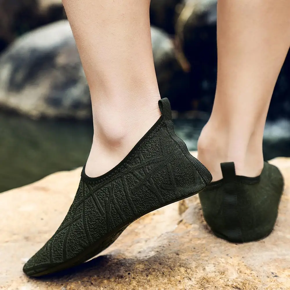 Мужские летние однотонные пляжные туфли плавательные носки для дайвинга водные