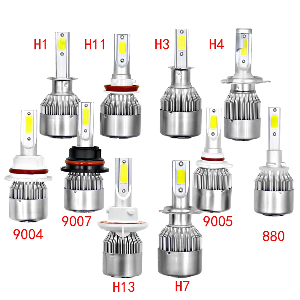 LSLight C6 Автомобильные светодиодные фары H7 H4 светодиодный ные лампы H11 HB3/9005 HB4/9006 H1 H3