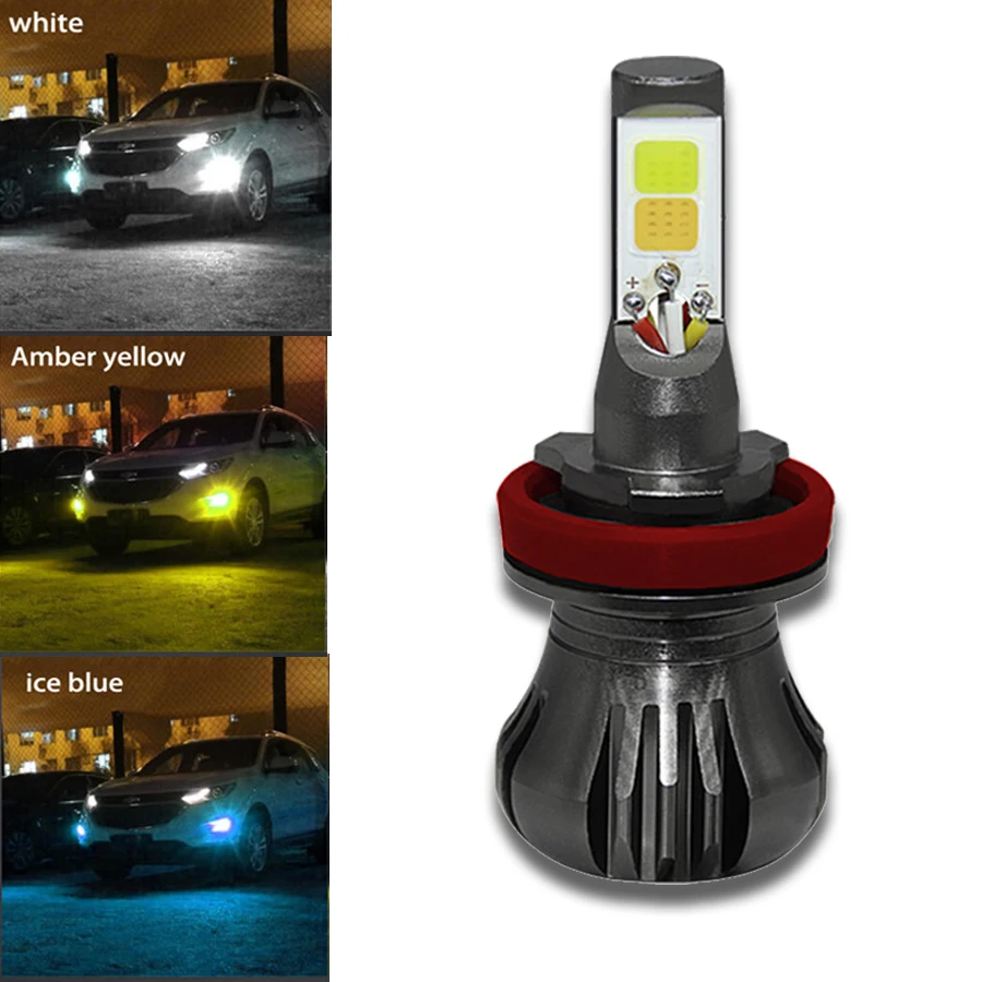 2 шсветодиодный Автомобильные светодиодные лампы H8 H11 12 24 В|Передние LED-фары для