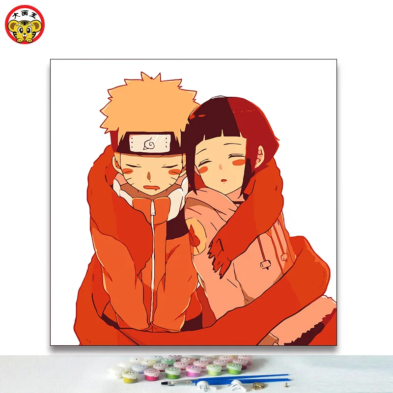 7217 Naruto Картина по номерам художественная краска по номерам серия Наруто комнаты декоративные картины большая картина король DIY Цифровая живопись ручная боль - Цвет: 7217 Naruto