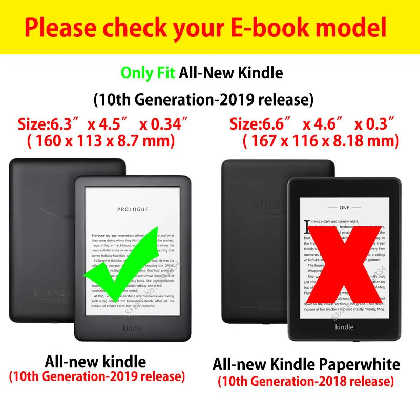 Чехол для Amazon All new Kindle 2019 10 го Поколения Smart Cover Funda Tablet мультяшный рисунок Флип