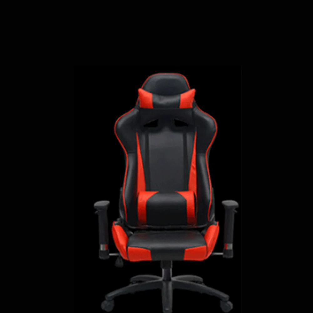Black and red Lift Европейское пластиковое игровое искусственное учебное удобное игровое компьютерное кресло с подъемом под заказ - Цвет: Black and red Lift