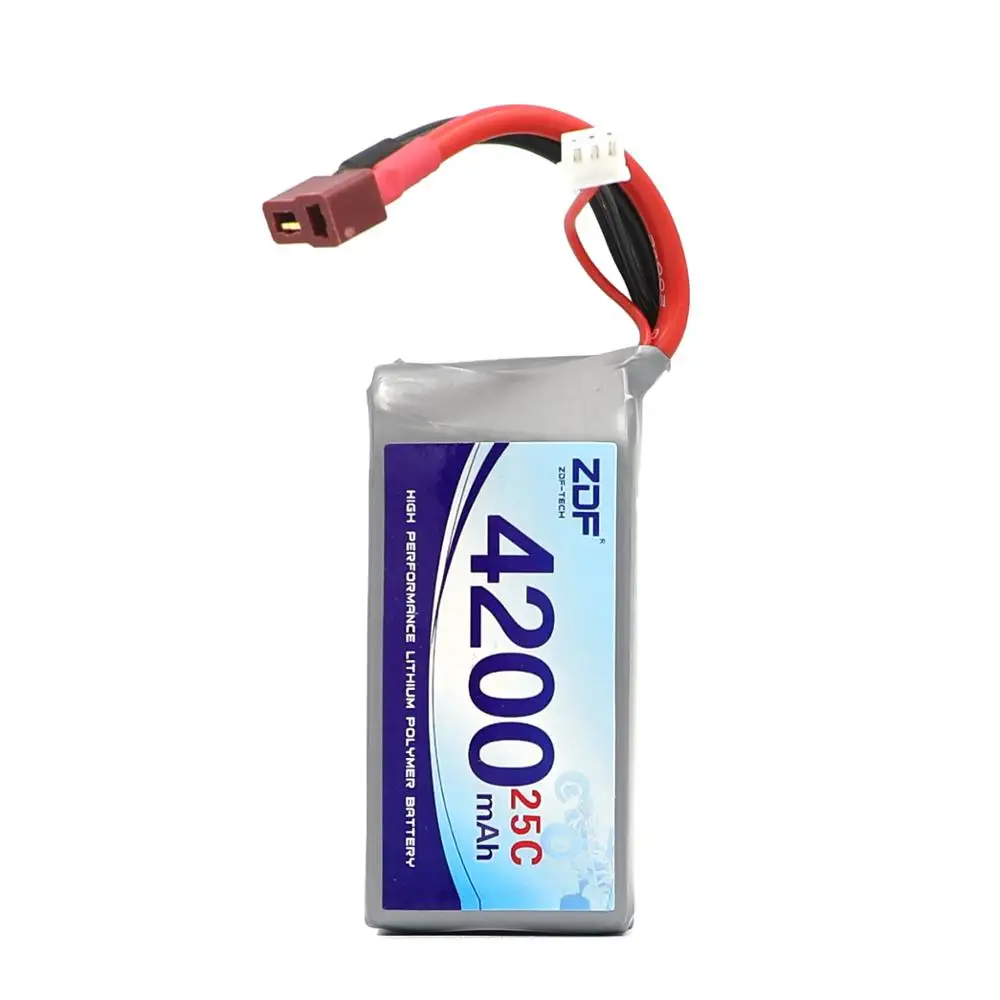 ZDF хорошее качество 2 шт. Rc Lipo батарея 7 4 В 4200 мАч 2S 25C Max50C для Wltoys 12428 12423 1:12 RC