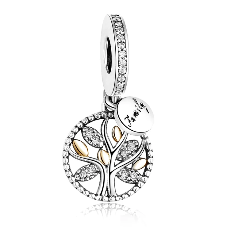 PY1183 gold Модное розовое золото Дерево Перо сердце талисманы Бусины Подходят Pandora браслет для женщин 925 пробы серебряные ювелирные изделия аксессуары - Цвет: PY1183 gold