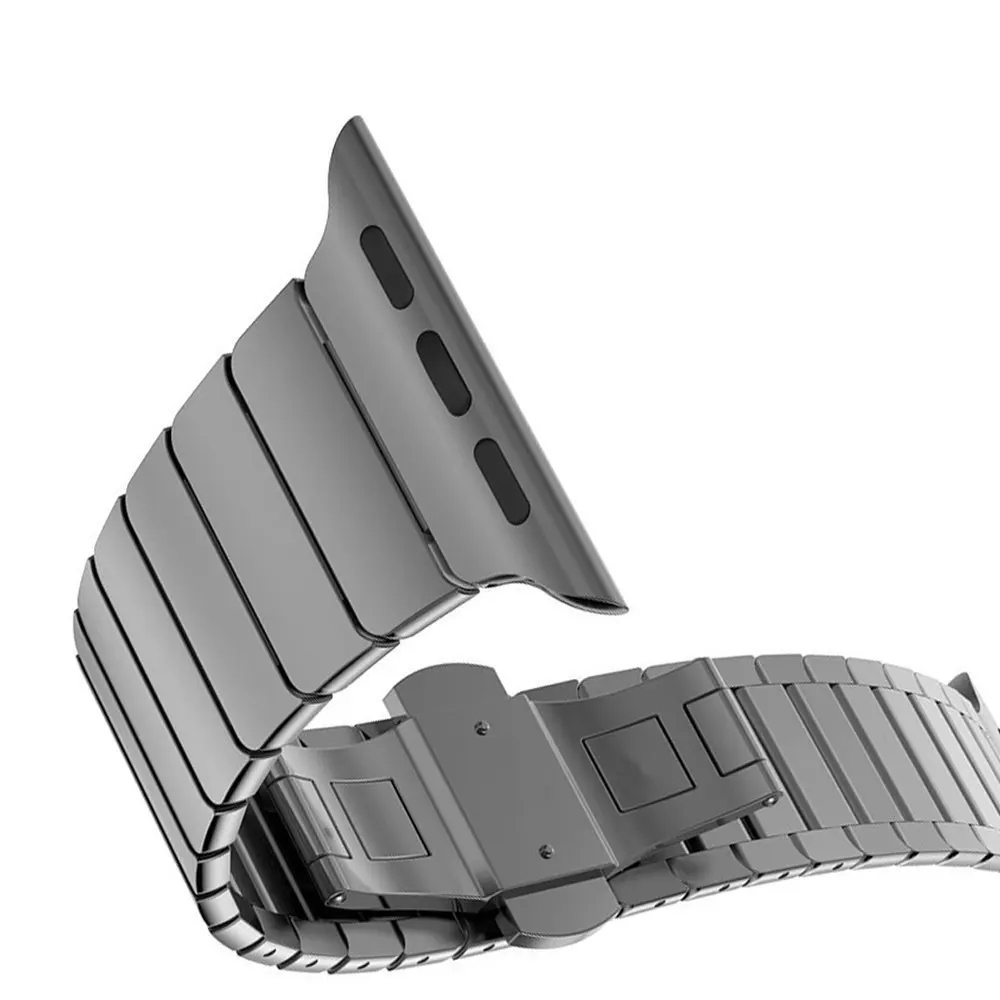 Ремешок для Apple Watch группа 42 мм 38 серии 3 2 1 Нержавеющая сталь мужские Бизнес iwatch