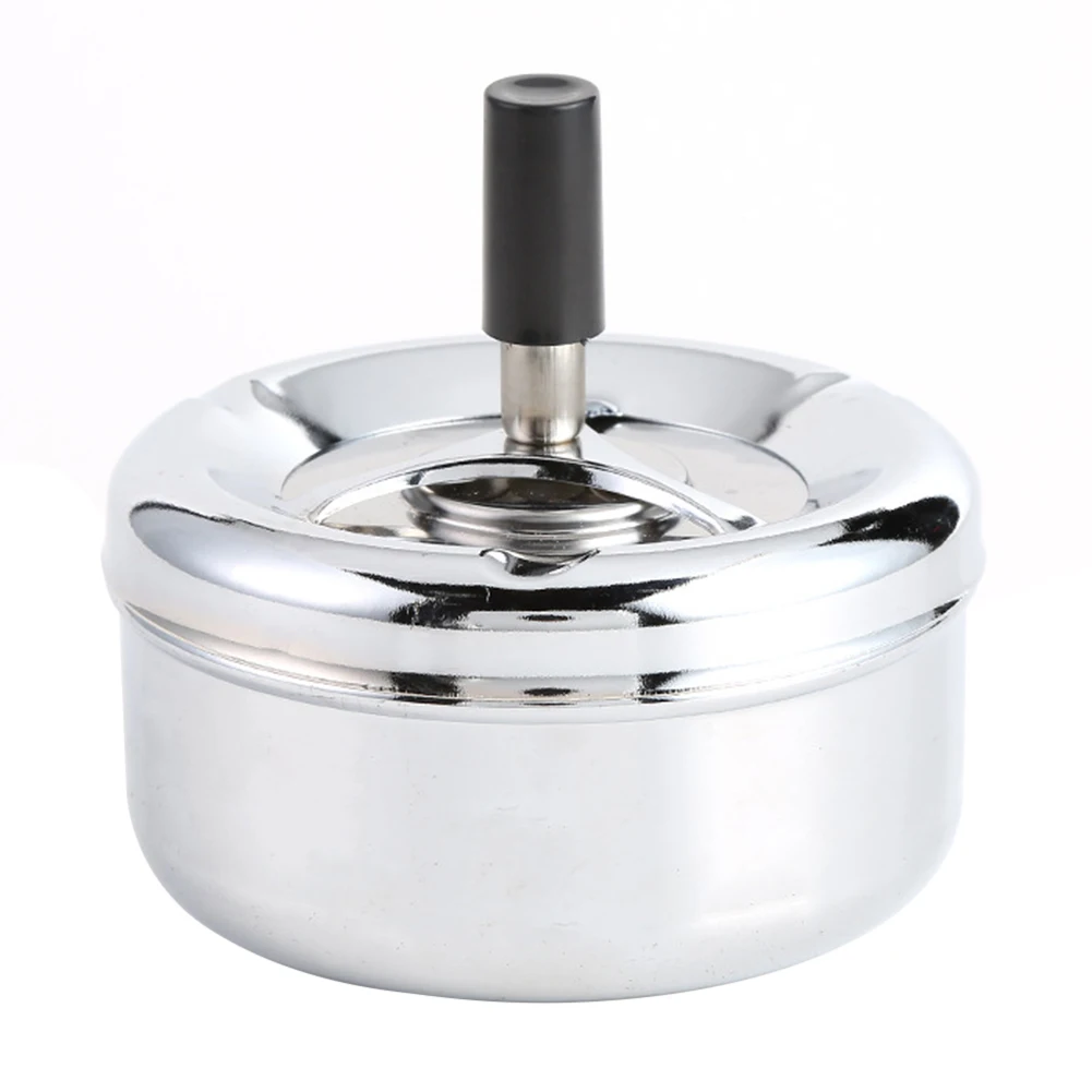 Housewares прочный круглый поднос из нержавеющей стали спиннинг сигареты