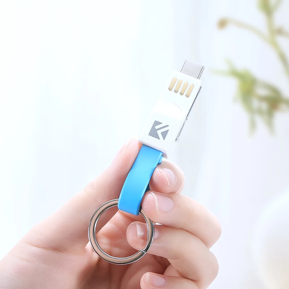 3 в 1 Мини USB кабель типа C Брелок Зарядное устройство Быстрая зарядка Micro Type для iPhone