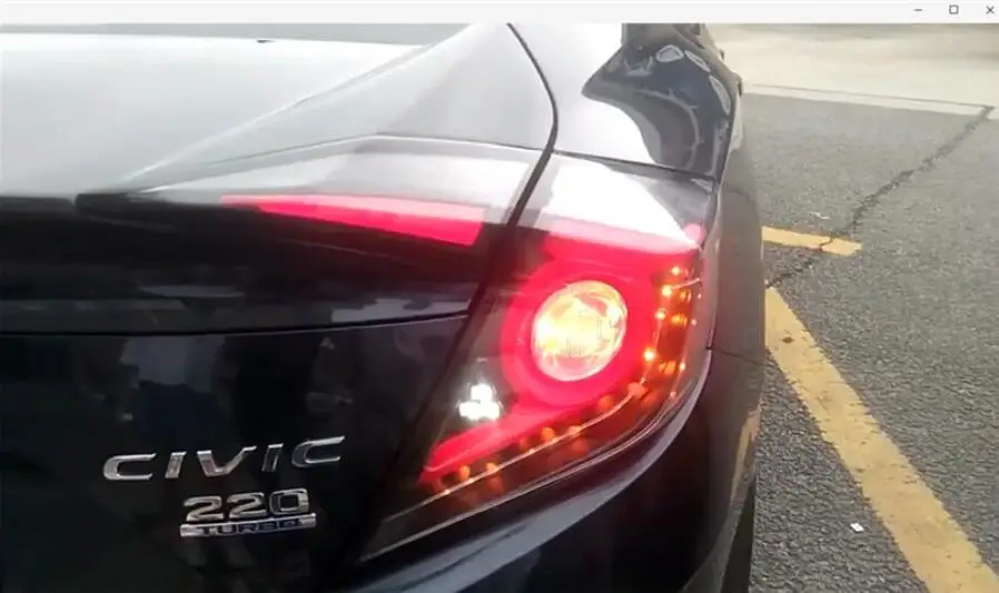 

Video4pcs автостайлинг для 2016 2017 2018 Civic задние фары автомобильные аксессуары светодиодная задняя фара + сигнал поворота + тормосветодиодный + задний фонарь