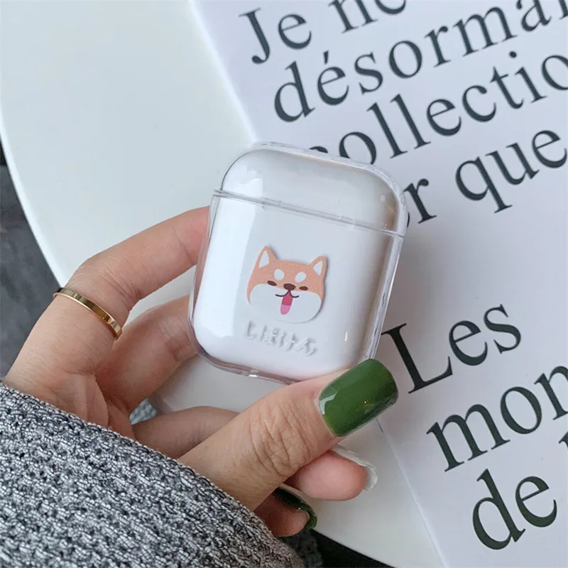 Милый чехол для Apple AirPods беспроводной Bluetooth наушники защитный жесткий Airpods