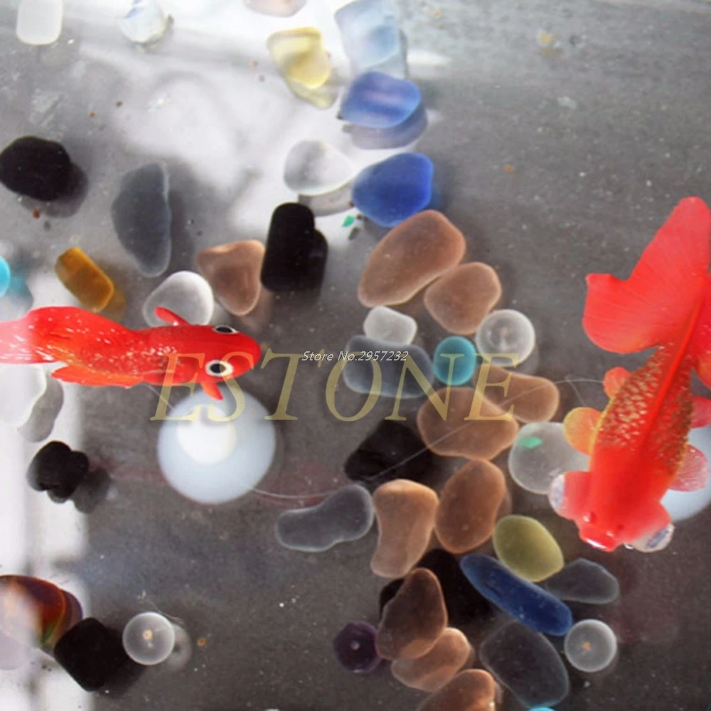 Декор в виде золотой рыбки аквариумные украшения искусственная светящаяся