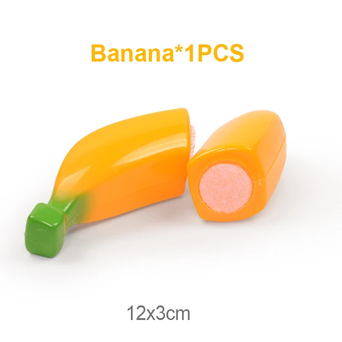 Banana Обучающие пластиковые Кухонные игрушки ролевые игры еда фрукты и овощи режущие игрушки для детей Подарки для девочек - Цвет: Banana