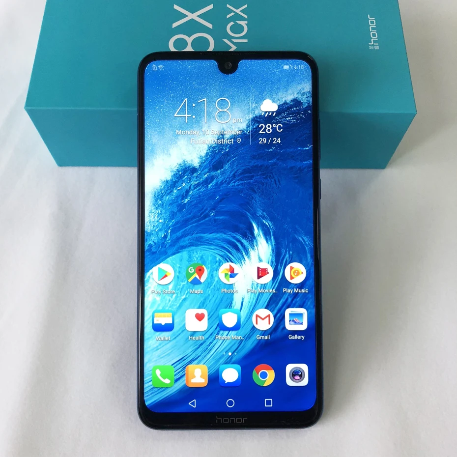Honor 8X Max глобальная ПЗУ 7 12 дюймовый мобильный телефон 16 МП Двойная Задняя камера