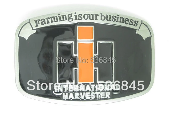 

Farmall IH black tractor belt buckle