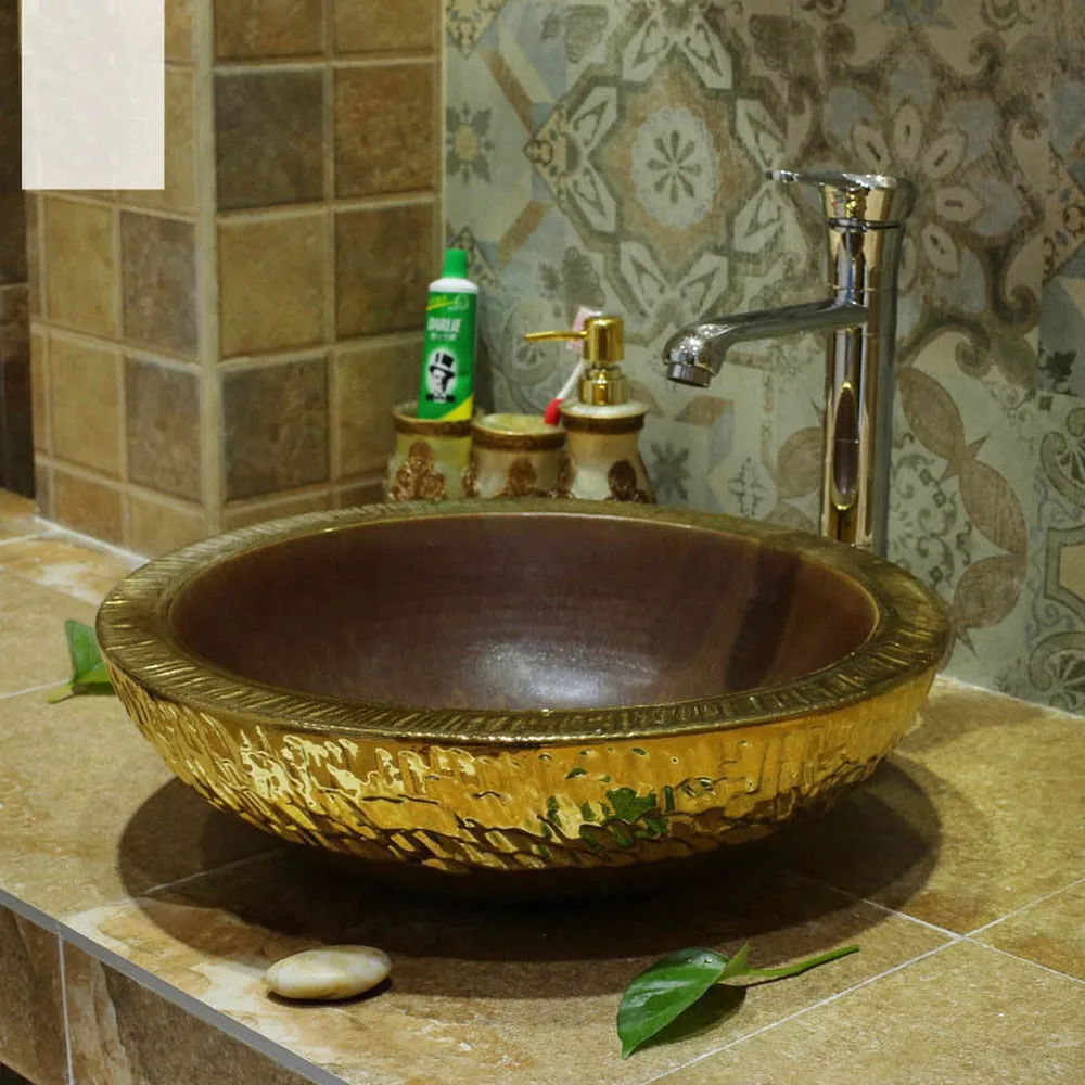 Раковина для умывальника над столешницей раковина круглая с винтажной