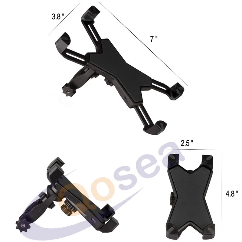 Qosea Bike Phone GPS Mount Bicycle Holder 360 Degree Rotate Universal Stand Support For iPhone Android 3.5-7.0 Inch | Мобильные