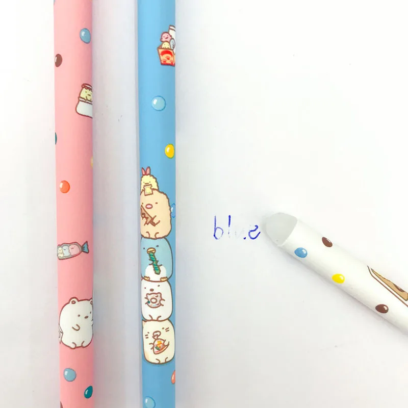 3 шт./лот мультфильм Sumikko Gurashi стираемые гелевые ручки стираемая ручка с синими