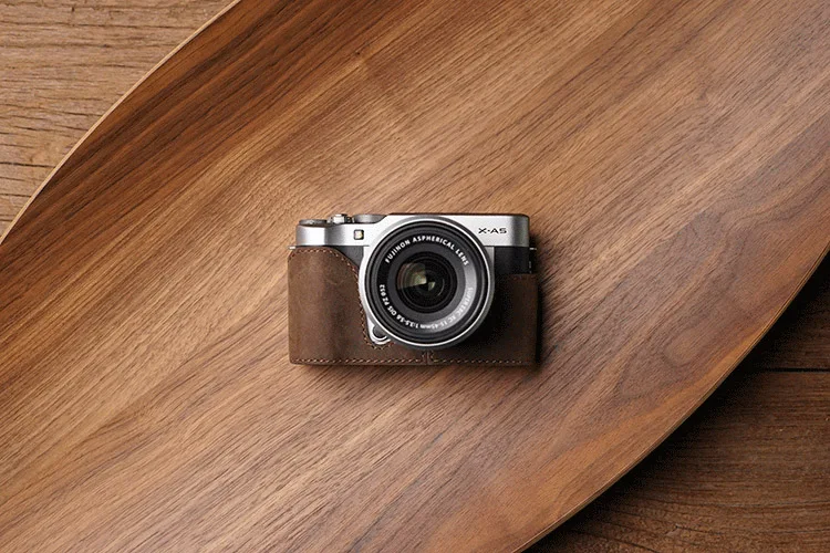 Mr. stone бренд чехол для камеры Fujifilm XA5 FUJI X-A5 натуральная кожа половина тела ручной работы Нижняя крышка
