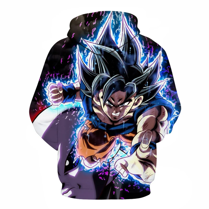 Новейшая толстовка с капюшоном Dragon Ball Z 3D для мужчин и женщин Fightin аниме модные