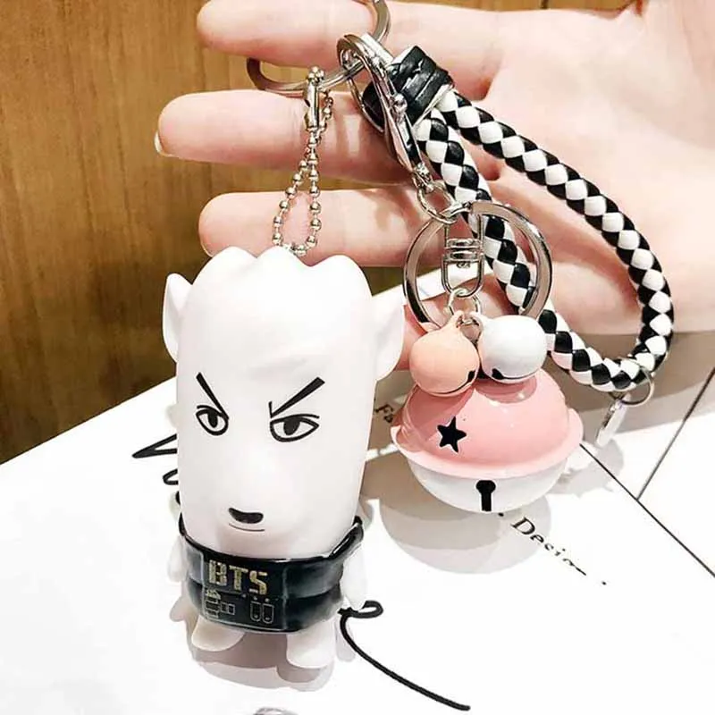 Корея креативный BTS пуленепробиваемый Мальчики мультфильм куклы брелоки для женщин и мужчин сумки для автомобиля брелок для телефона брелоки - Цвет: Type 13