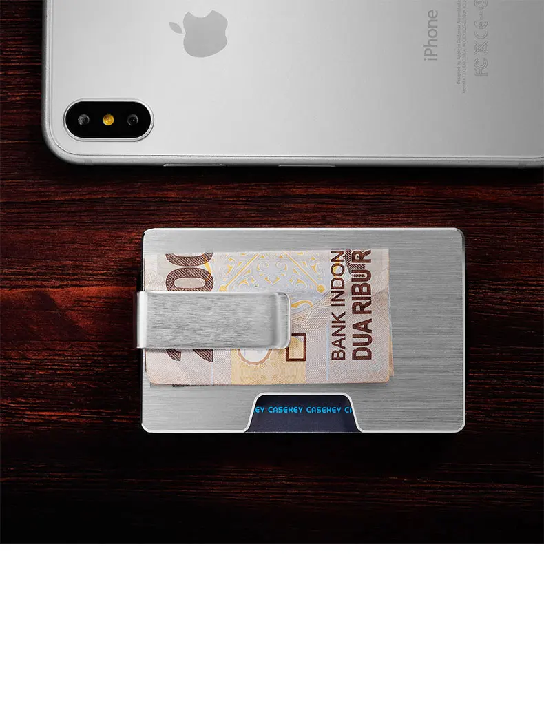 CaseKey новая RFID визитница из алюминиевого сплава чехол с высокой емкостью держатель ID карты автоматический держатель для карт