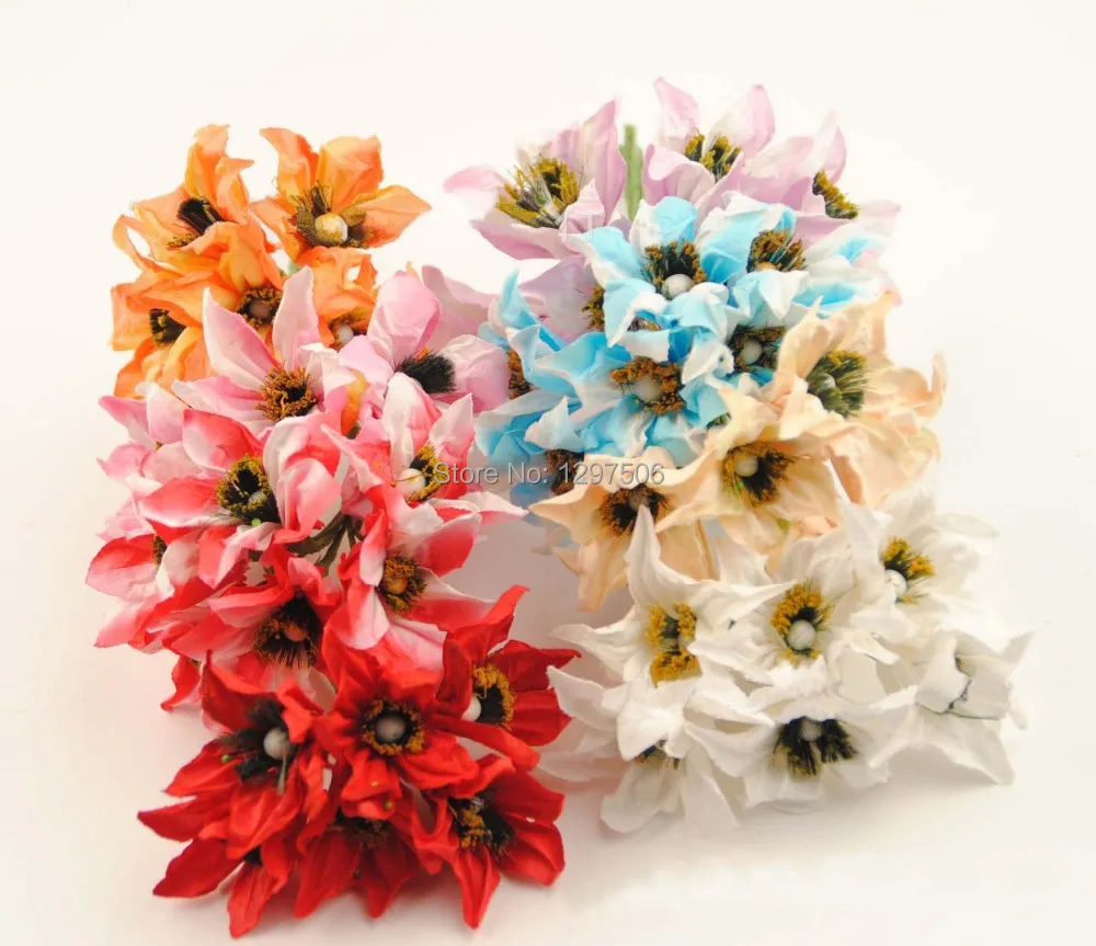 

Искусственный шелковица из бумаги, утренняя слава, букет лилий на ощупь, самодельное украшение для гирлянды, аксессуары для скрапбукинга