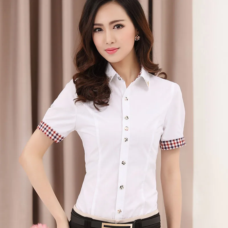 Стильная и элегантная женская рубашка новинка 2019 летние короткие рубашки одежда
