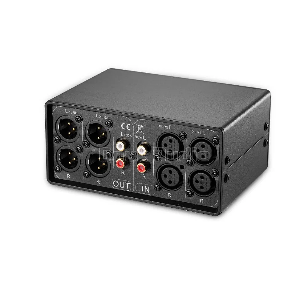 2 в OUT XLR сбалансированный/несимметричный стерео аудио конвертер
