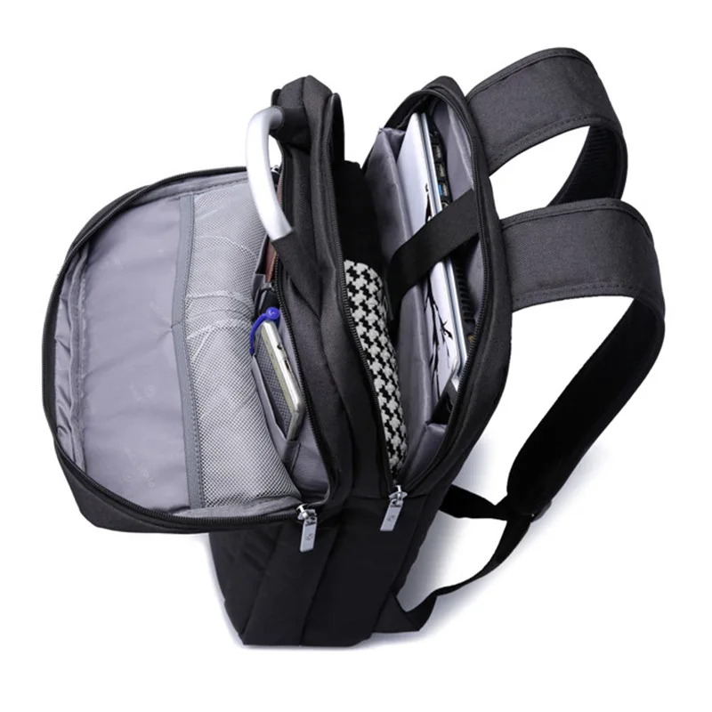 1" Рюкзак для ноутбука для женщин и мужчин Mochila Feminina Rugzak школьный рюкзак Sac A Dos Homme светильник Тонкий минималистичный модный рюкзак черный