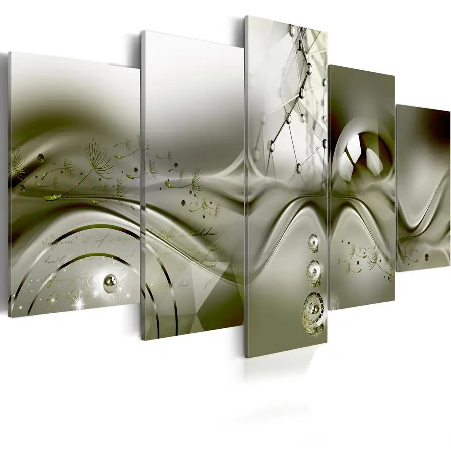 

2019 5PCS/Set Fashion Wall Art Canvas Painting Abstract Dandelion Modern Home Decoration,Choose Color And Size(No Frame)