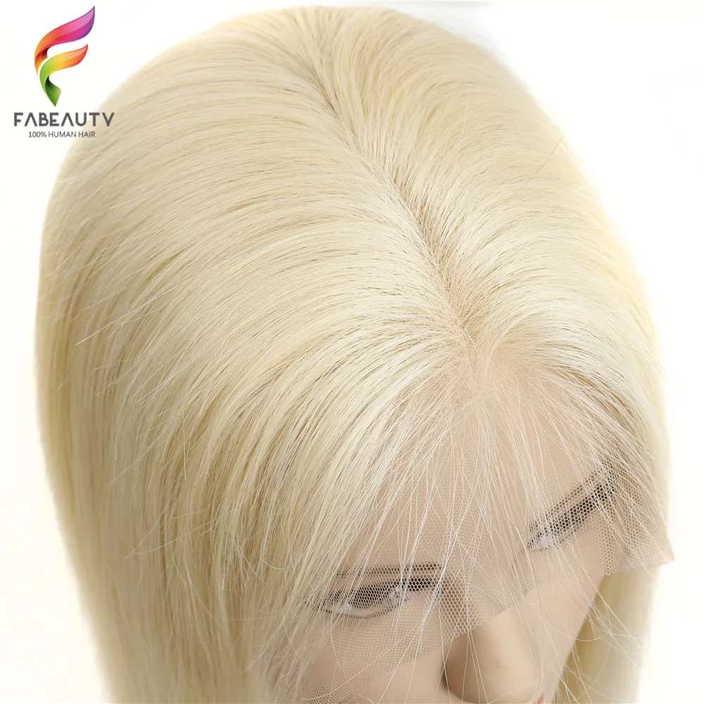 Glueless 613 короткий парик Боб 150% плотность бразильский прямые 13x4 блондинка