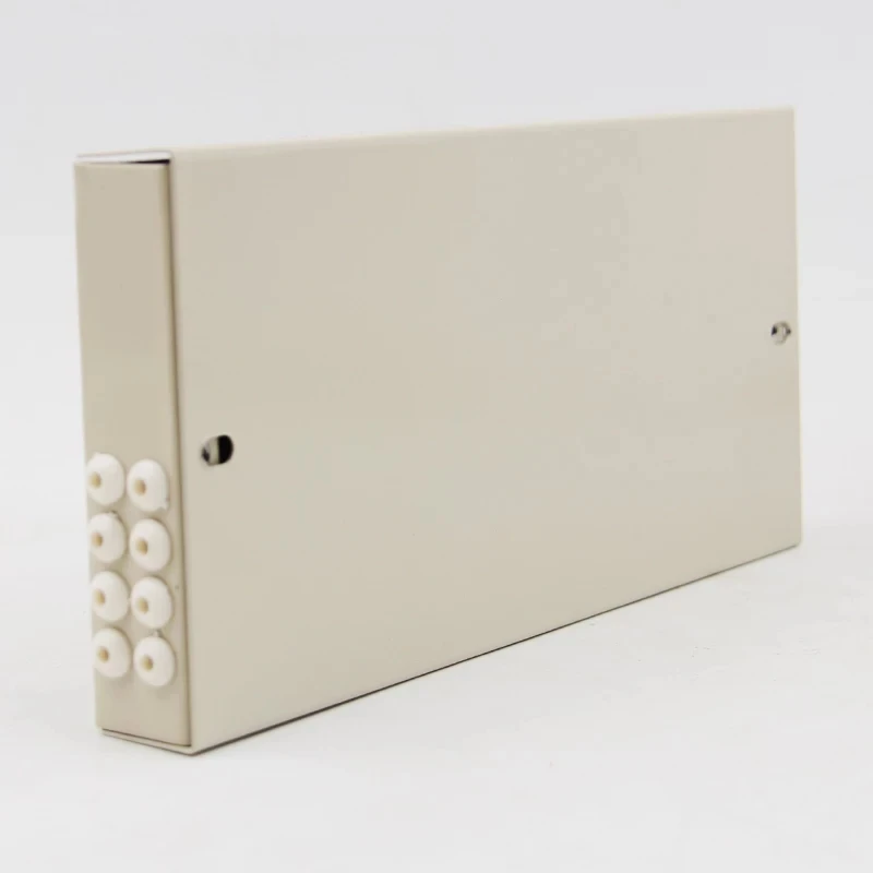 3pcs 8 core ftth box optical fibre distribution cold rolled steel fiber terminal for pigtail out direct Beige thickened | Мобильные