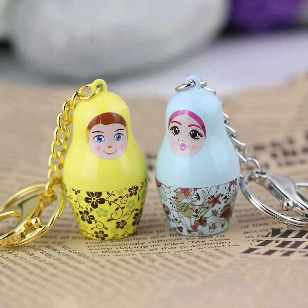 Красочный Матрешка пара брелок креативный подарок на день Святого Валентина