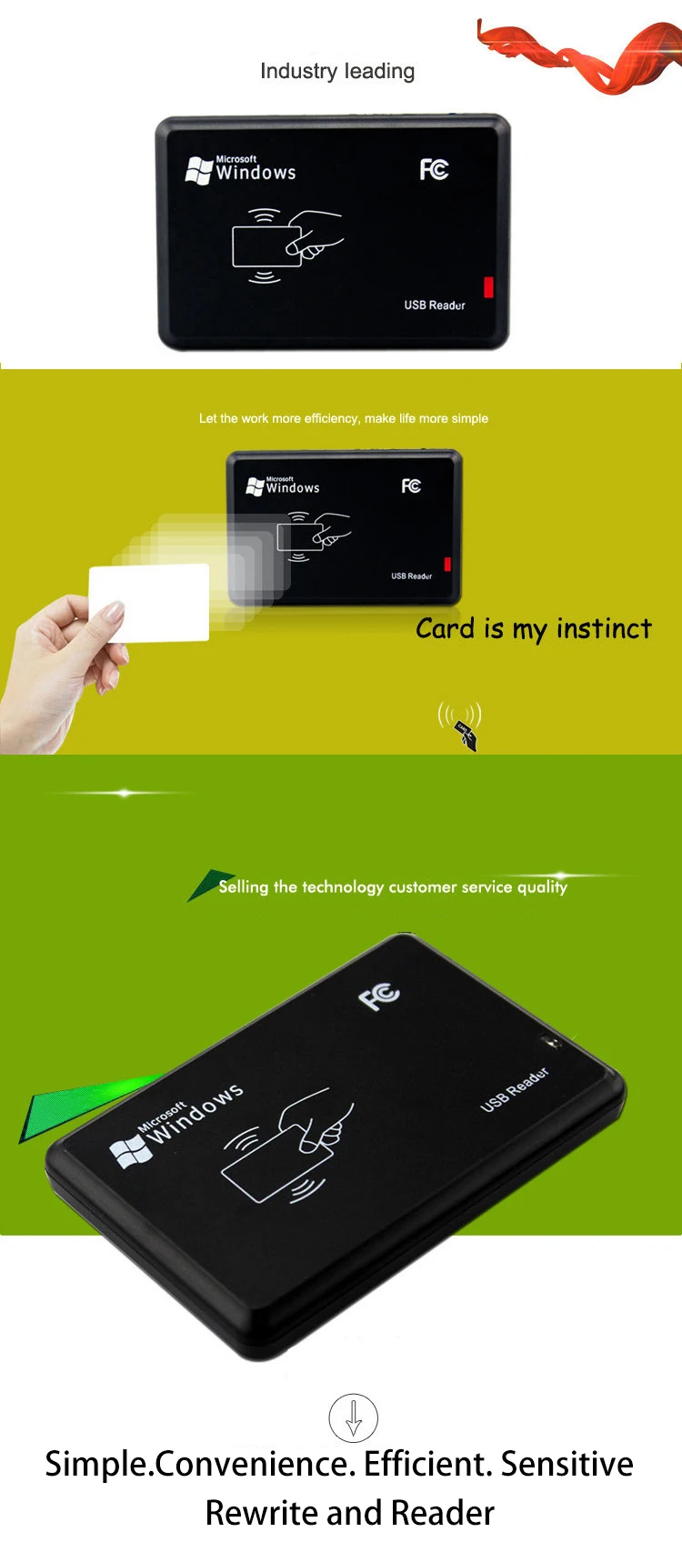 RFID IC кардридер W21A может считывать и перезаписывать HF 13,56 МГц S50S70 чип последовательный интерфейс Android windows метки nfc