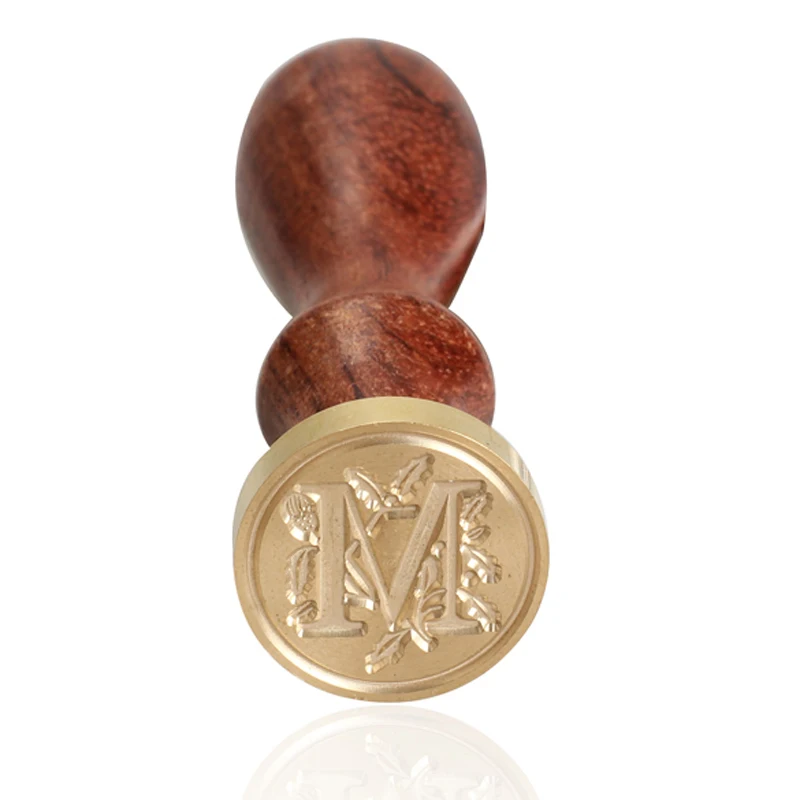 Запечатывающий воск Классический начальный печать алфавит буква М ретро