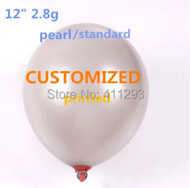 12 дюймов 2 8 г шар на заказ рекламный с логотипом печатный Круглый латексный 1000