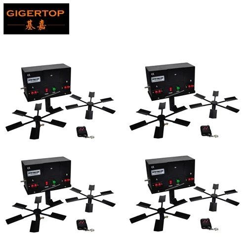 4 Gigertop TP-T100 с двойным крылом фонтанный фейерверк система стрельбы № 5 батарея питания вращающаяся машина фейерверков двойное крыло - Цвет: 4
