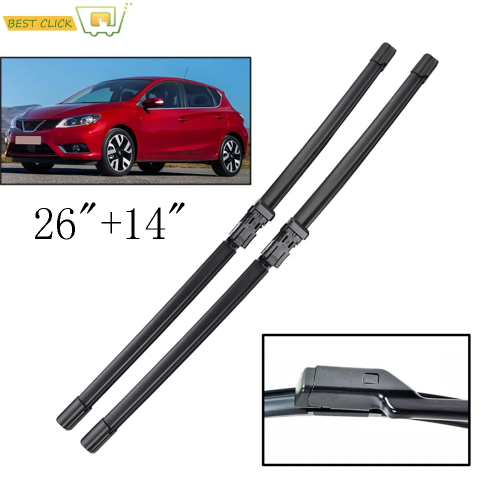 Щетки стеклоочистителя Misima для хэтчбека Nissan Pulsar Tiida C13 2014 2015 2016 2017